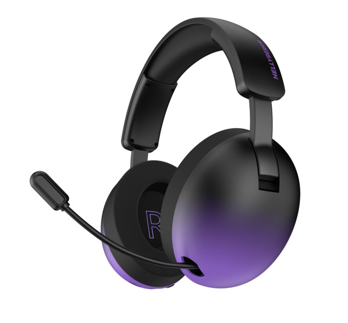 Hator Bluetooth-гарнiтура Hator Hellyberry HH30 Pro Wireless Black/Violet (HH30_PRO_wireless_BV)