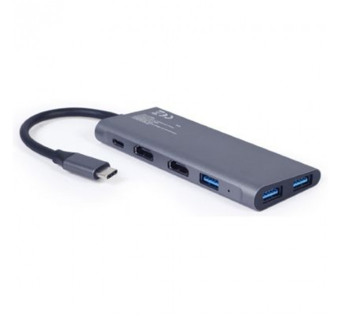 Концентратор Cablexpert USB-C 3-in-1 (HUB/HDMI/PD) (A-CM-COMBO3-01)