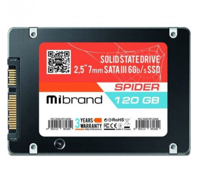 Накопичувач SSD 2.5" 120GB Mibrand (MI2.5SSD/SP120GB)