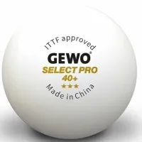 М'ячик для настільного теніса Gewo Select Pro 40+ ITTF 6 шт (86481200) (931059)