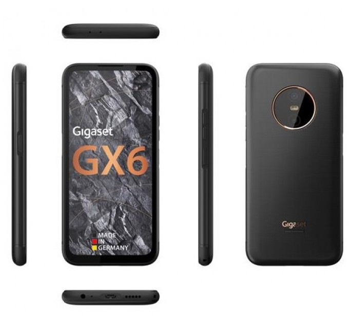 Смартфон Gigaset GX6 IM 8/128 GB Dual Sim Titanium Black (S30853-H1529-R112)