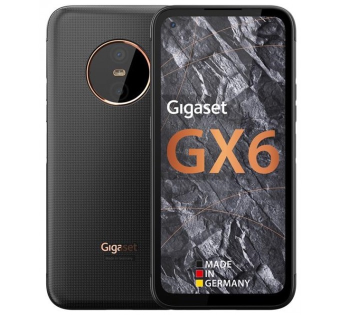 Смартфон Gigaset GX6 IM 8/128 GB Dual Sim Titanium Black (S30853-H1529-R112)