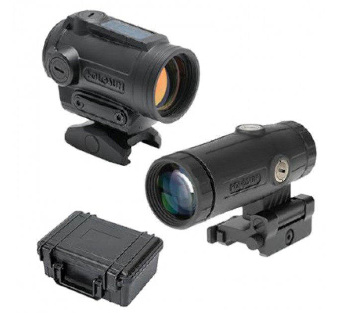 Коліматорний приціл Holosun ARO-EVO-SPR-RD та збільшувач HM3X (Combo Set) (747073)