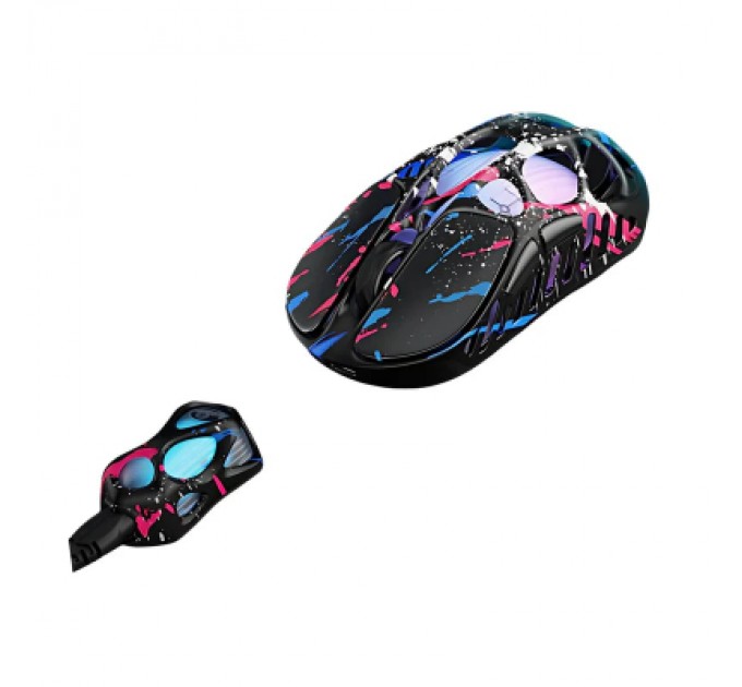 Мишка GravaStar Mercury X Pro 8K RGB Wireless/Bluetooth/USB Neon Graffiti (GS_X_PRO_CG_BLK)