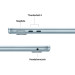 Apple Ноутбук Apple MacBook Air 13 M5 A3449 Sky Blue (MDHH4UA/A)