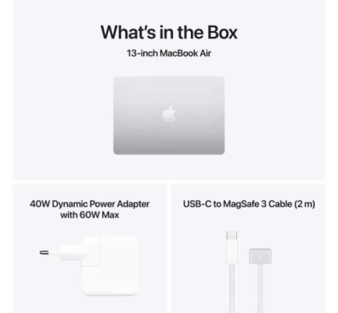 Apple Ноутбук Apple MacBook Air 13 M5 A3449 Silver (MDH84UA/A)