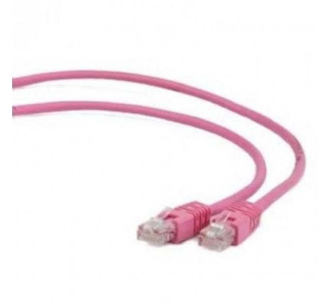 Патч-корд 0.5м, UTP, cat.5e, CCA, pink Cablexpert (PP12-0.5M/RO)