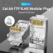 Конектор Cat.6A FTP RJ45 Modular Plug Transparent 10 Pack VENTION (IDFR0-10)