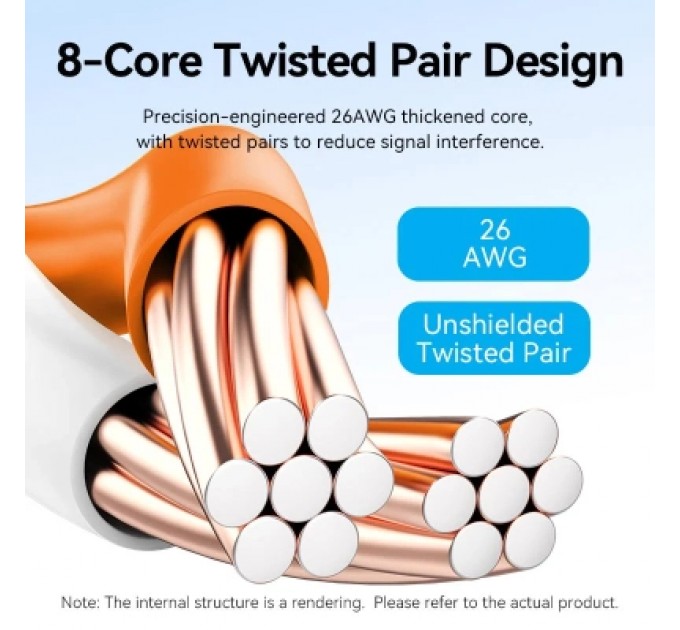 Патч-корд Cat.6 UTP Patch Cable 1M Black VENTION (IBEBF)