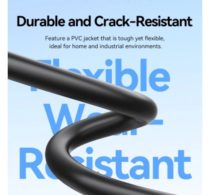 Патч-корд Cat.6 UTP Patch Cable 8M Black VENTION (IBEBK)