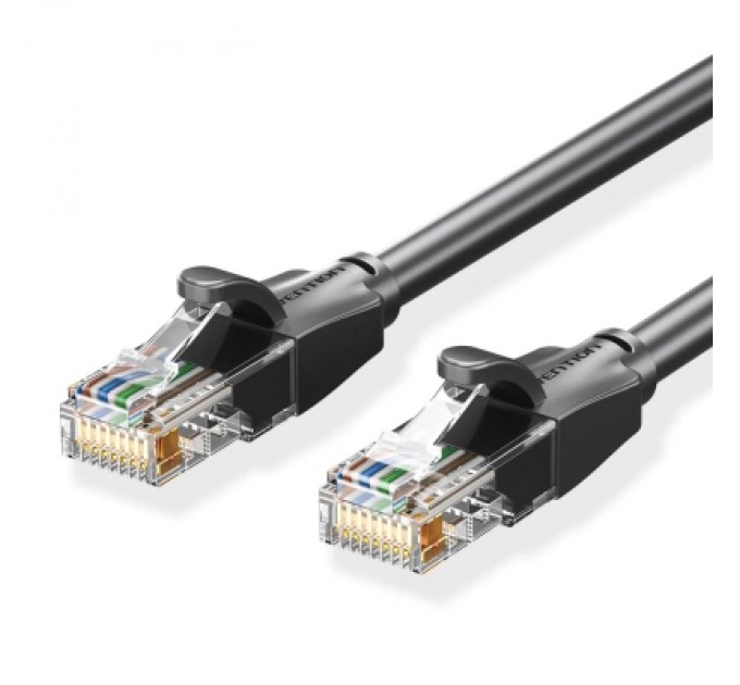Патч-корд Cat.6 UTP Patch Cable 15M Black VENTION (IBEBN)