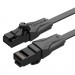 Патч-корд Flat Cat.6 UTP Patch Cable 0.5M Black VENTION (IBJBD)