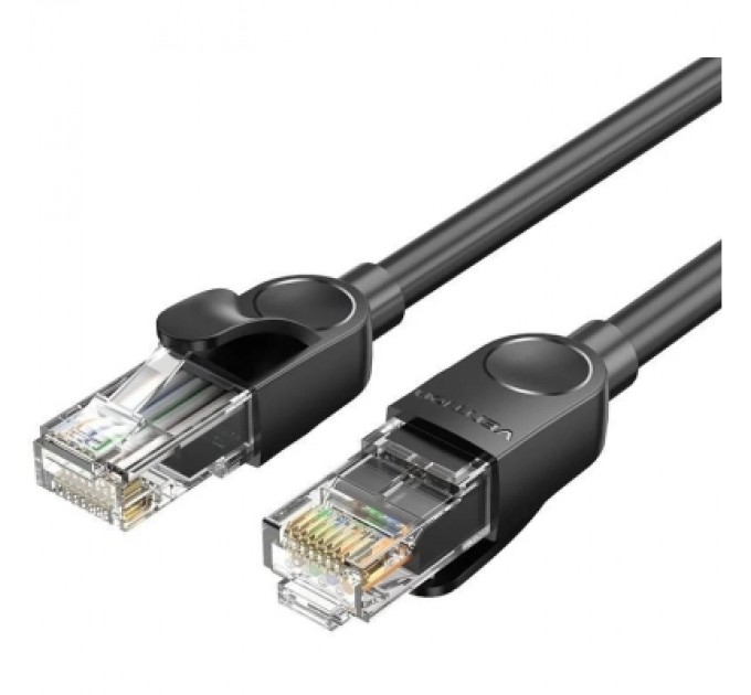Патч-корд LSZH Cat6 UTP Ethernet Patch Cable 3M Black VENTION (IBNBI)
