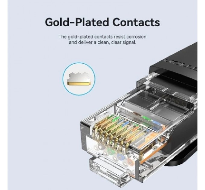 Патч-корд LSZH Cat6 UTP Ethernet Patch Cable 3M Black VENTION (IBNBI)