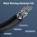 Патч-корд Cat.7 SFTP Patch Cable 1M Black VENTION (ICDBF)