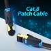 Патч-корд Cat.8 SFTP Patch Cable 0.5M Black VENTION (IKABD)
