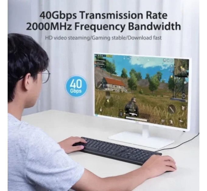 Патч-корд Cat.8 SFTP Patch Cable 10M Black VENTION (IKABL)