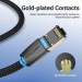 Патч-корд Cotton Braided Cat.8 SFTP Patch Cable 1M Black VENTION (IKGBF)
