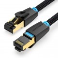Патч-корд Cotton Braided Cat.8 SFTP Patch Cable 1M Black VENTION (IKGBF)