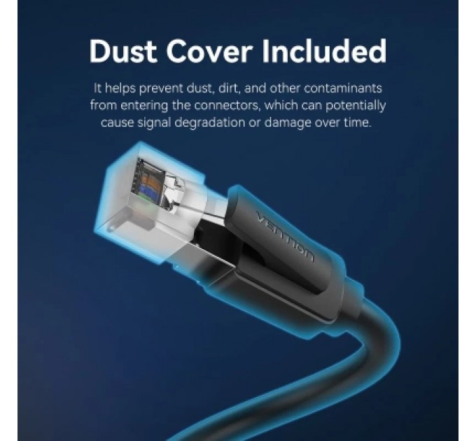 Патч-корд Cat8 SFTP Patch Cable 3M Black VENTION (IKKBI)