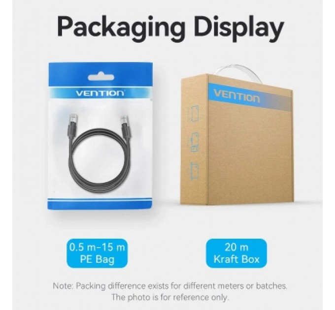 Патч-корд Cat8 SFTP Patch Cable 8M Black VENTION (IKKBK)