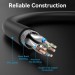 Патч-корд Cat8 SFTP Patch Cable 8M Black VENTION (IKKBK)