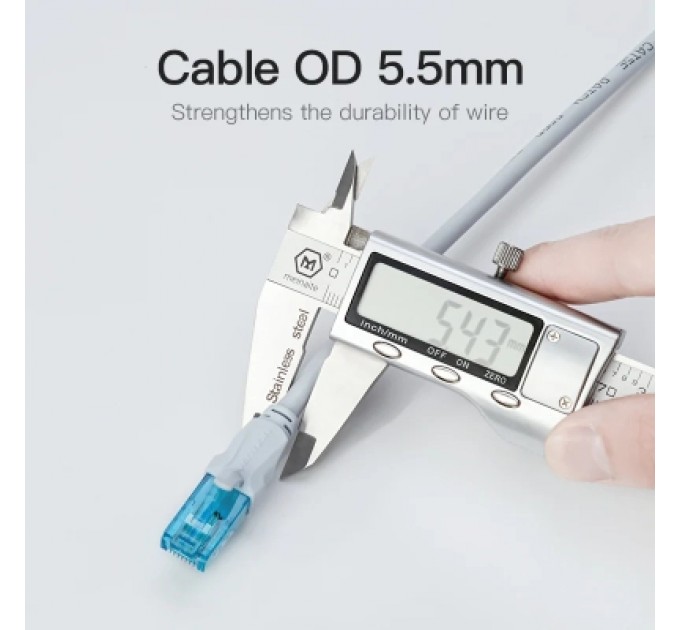 Патч-корд Cat.5E UTP Patch Cable 3M Blue VENTION (VAP-A10-S300)