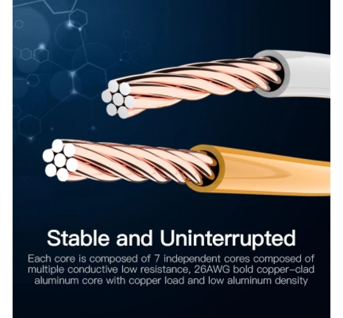 Патч-корд Cat.5E UTP Patch Cable 3M Blue VENTION (VAP-A10-S300)