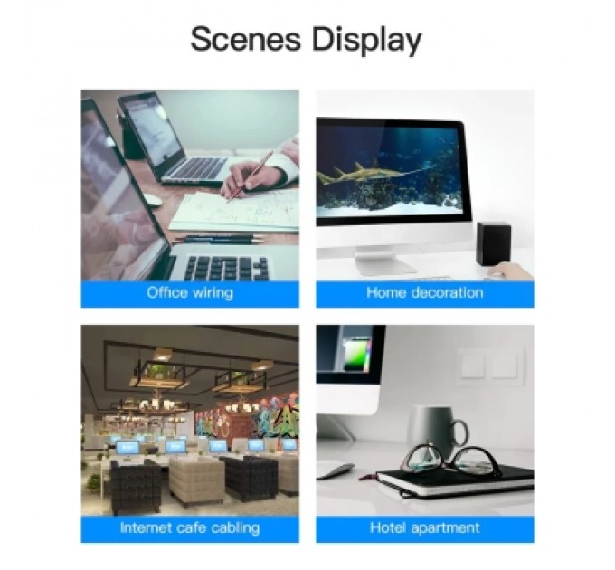 Патч-корд Cat.5E UTP Patch Cable 5M Blue VENTION (VAP-A10-S500)