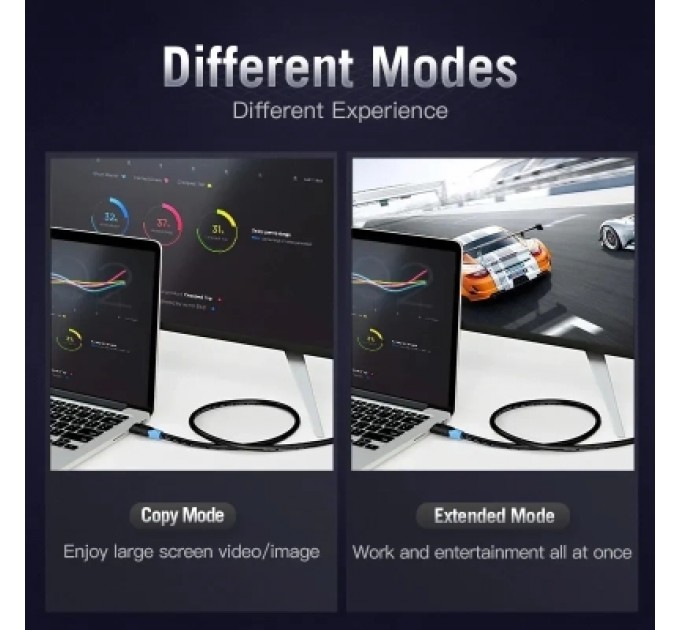 Кабель мультимедійний HDMI Cable 30M Black Type VENTION (AACBT)