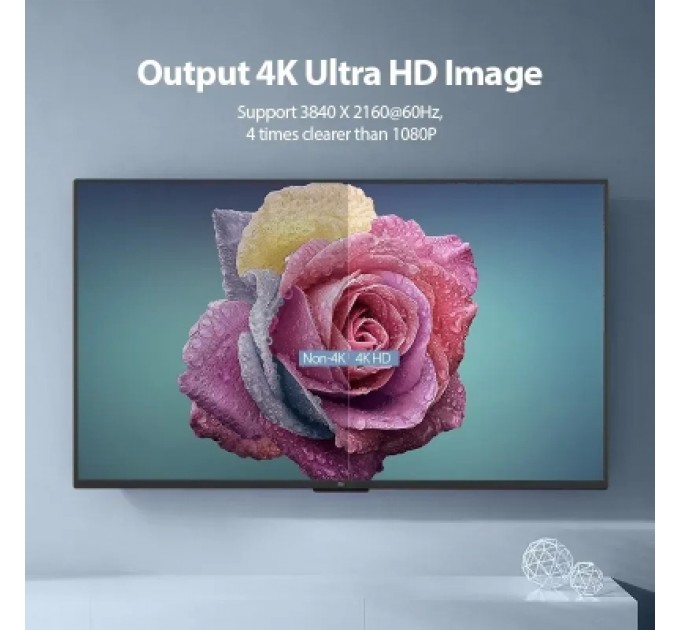 Кабель мультимедійний Portable HDMI Cable 0.5M Black VENTION (AAIBD)