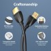 Кабель мультимедійний Portable HDMI Cable 1M Black VENTION (AAIBF)