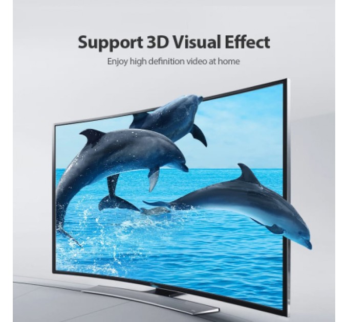 Кабель мультимедійний Portable HDMI Cable 3M Black VENTION (AAIBI)