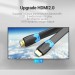 Кабель мультимедійний Flat HDMI Cable 1M Black VENTION (AAKBF)