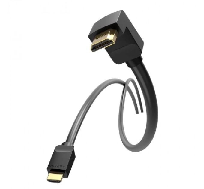 Кабель мультимедійний HDMI Right Angle Cable 270 Degree 1M Black VENTION (AAQBF)