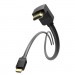 Кабель мультимедійний HDMI Right Angle Cable 270 Degree 1M Black VENTION (AAQBF)