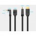 Кабель мультимедійний HDMI Right Angle Cable 270 Degree 1.5M Black VENTION (AAQBG)