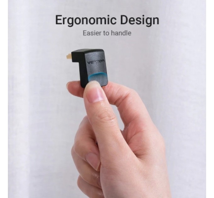 Кабель мультимедійний HDMI Right Angle Cable 270 Degree 3M Black VENTION (AAQBI)