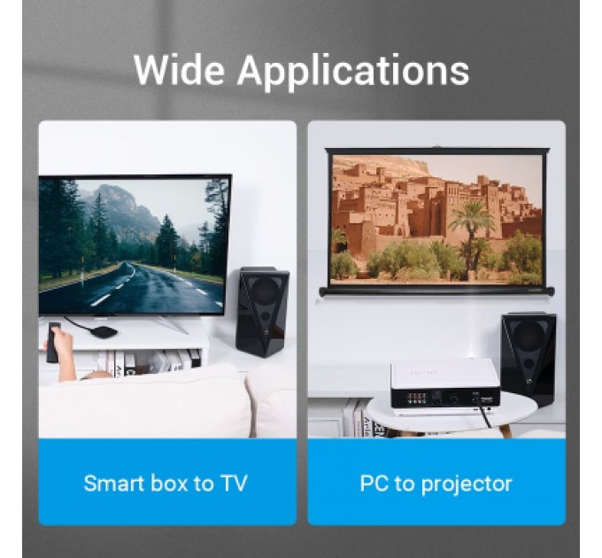 Кабель мультимедійний Cotton Braided 8K HDMI Cable 1M Black VENTION (AAUBF)