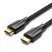 Кабель мультимедійний Cotton Braided 8K HDMI Cable 2M Black VENTION (AAUBH)