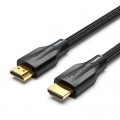 Кабель мультимедійний Cotton Braided 8K HDMI Cable 5M Black VENTION (AAUBJ)