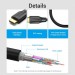 Кабель мультимедійний Cotton Braided 8K HDMI Cable 5M Black VENTION (AAUBJ)