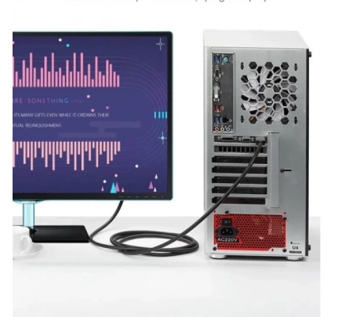 Кабель мультимедійний HDMI to DVI Cable 1M Black VENTION (ABFBF)