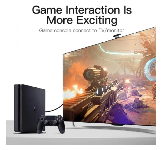 Кабель мультимедійний HDMI to DVI Cable 2M Black VENTION (ABFBH)