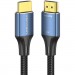 Кабель мультимедійний Cotton Braided HDMI-A Male to Male HD Cable 8K 3M Blue Aluminum Alloy Type VENTION (ALGLI)