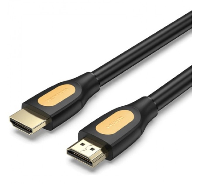 Кабель мультимедійний HDMI-A Male to Male 4K HD Cable PVC Type 5M Black VENTION (ALIBJ)
