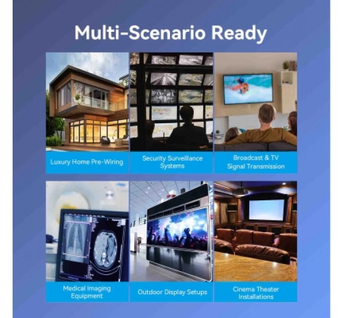 Кабель мультимедійний 4K Fiber Optic HDMI Male to Male Cable 20M Black Zinc Alloy Type VENTION (ALSBQ)