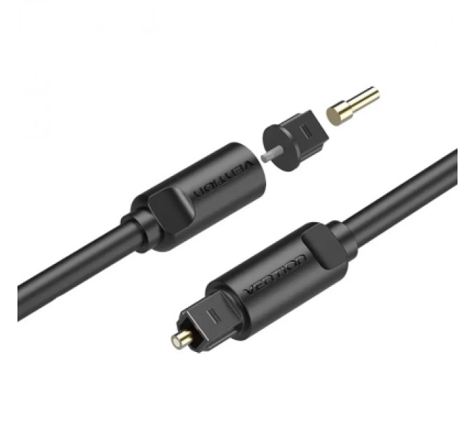 Кабель мультимедійний Optical Fiber Audio Cable 1M Black VENTION (BAEBF)