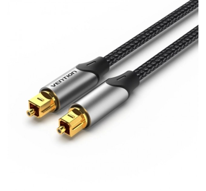 Кабель мультимедійний Optical Fiber Audio Cable Aluminum Alloy Type 1M Gray VENTION (BAVHF)