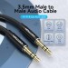 Кабель мультимедійний 3.5mm Male to Male Audio Cable 1.5M Black Aluminum Alloy Type VENTION (BAXBG)